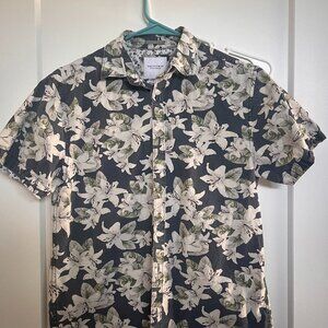 Cactus Man Floral Button-Up Shirt – Size Small